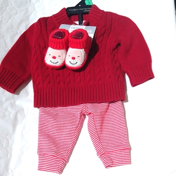 Cat & Jack NB Christmas 3pc Set - Picture 4 of 8